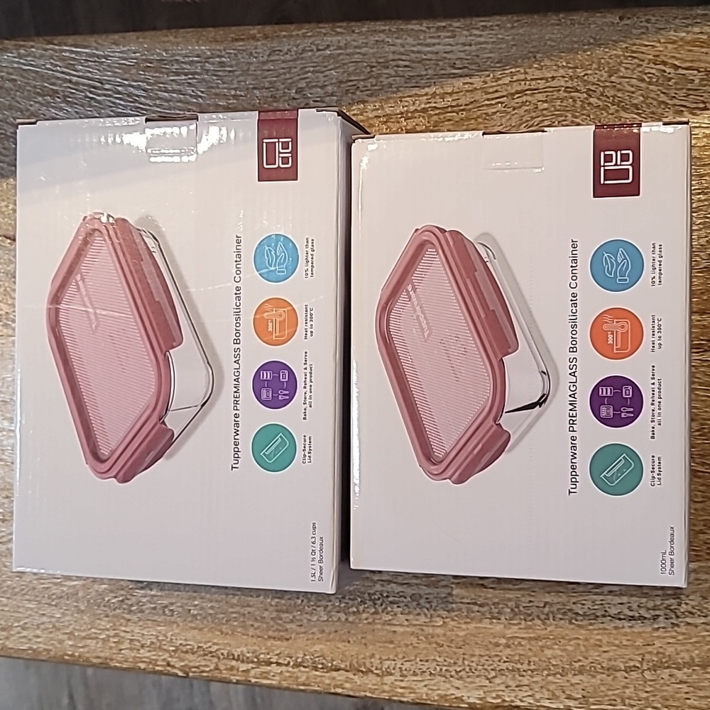 Tupperware glass containers